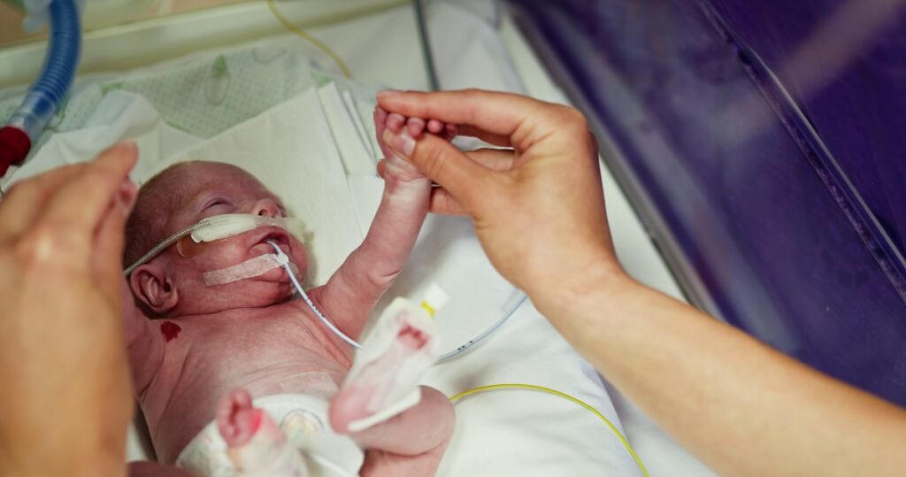 Neonatal intensive care unit NICU provides treatment for newborn baby - could baby's HIE have been prevented